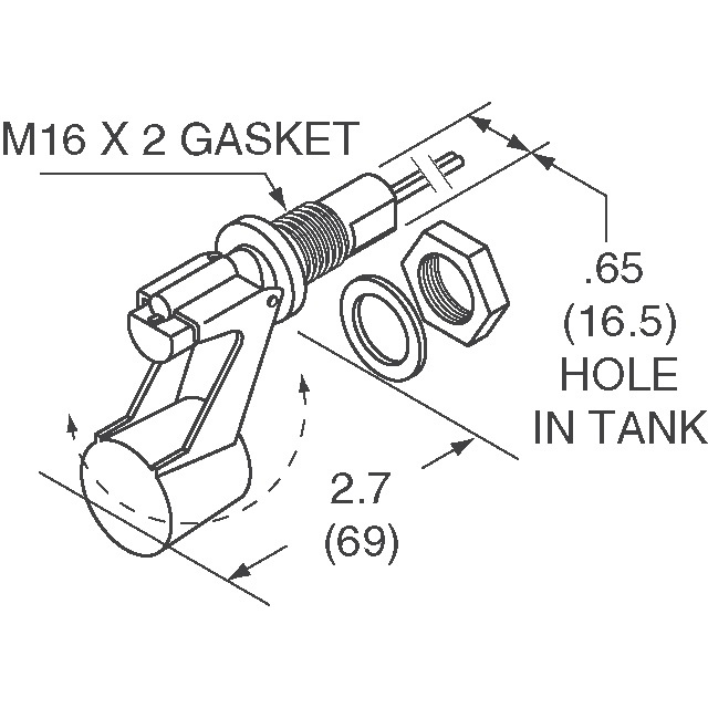 RSF43Y100RF Sensata-Cynergy3  Float Level Sensors